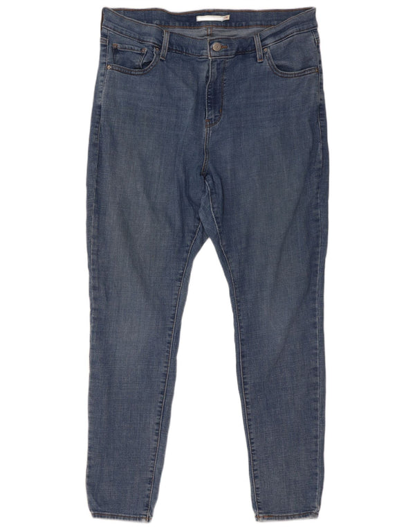 Levi's Womens 721 High Rise Skinny Jeans US 16 2XL W36 L30 Blue Cotton