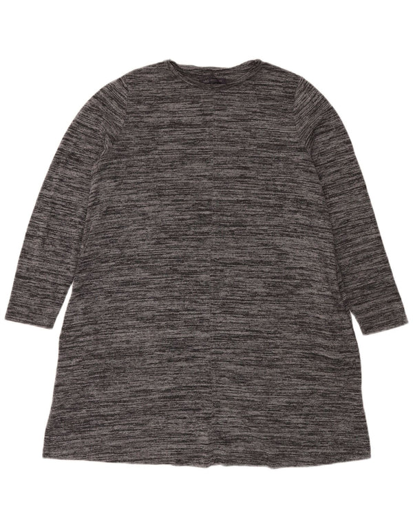 Marks & Spencer Womens Jumper Dress UK 18 XL  Grey Flecked Polyester