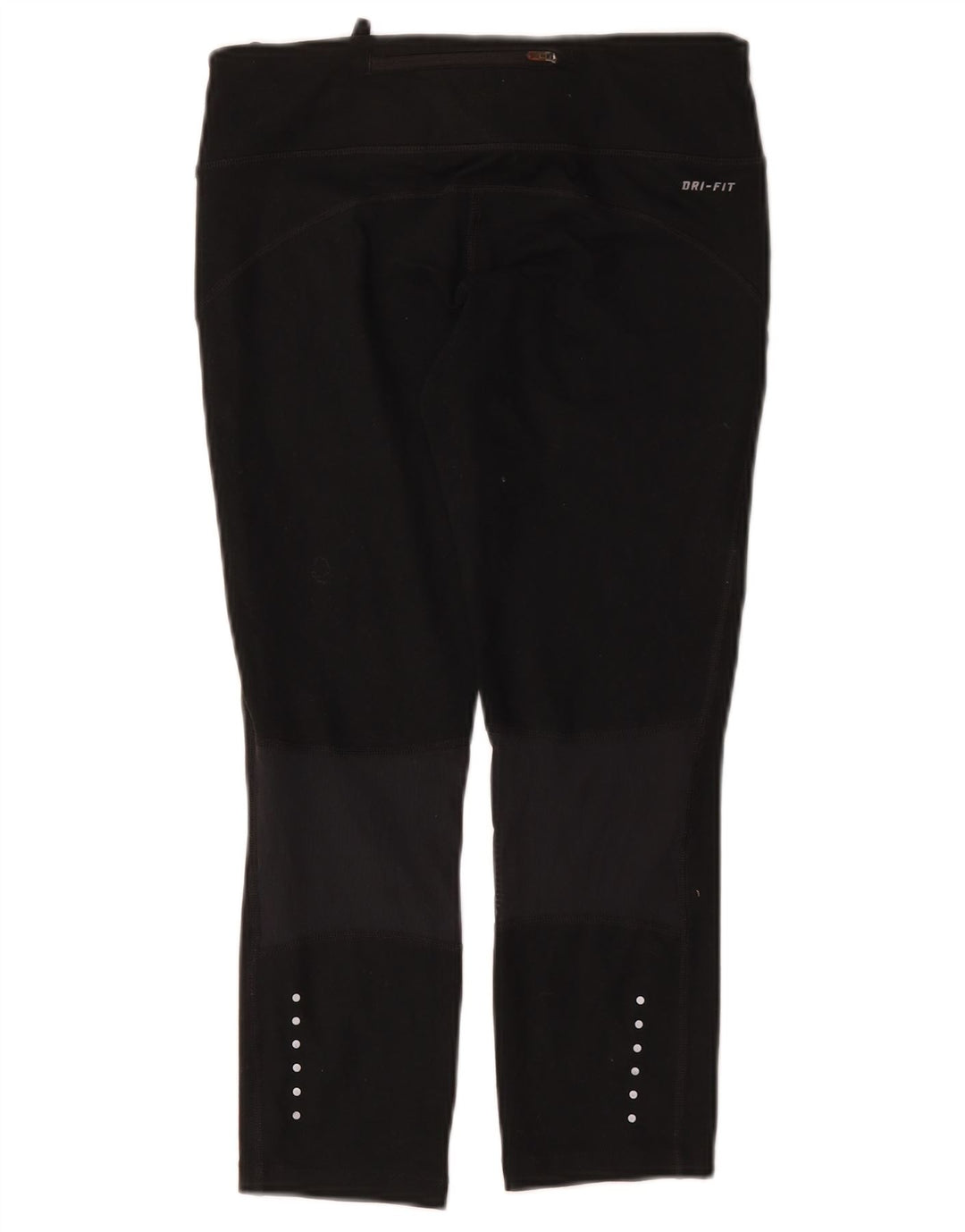 Nike Womens Dri Fit Capri Leggings UK 10 Small  Black Polyester