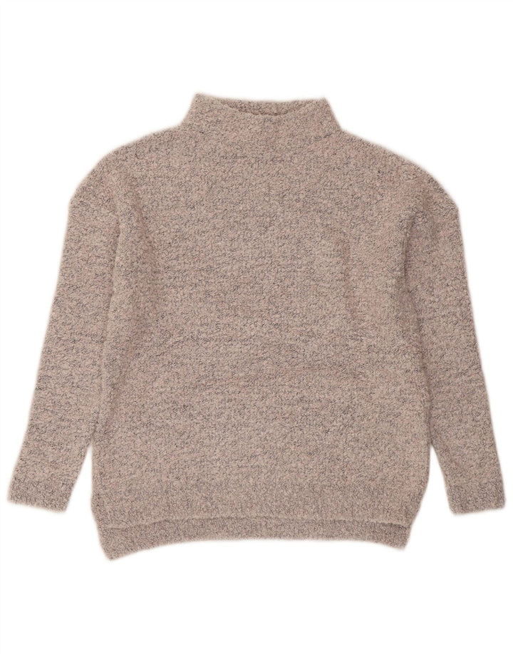MARKS & SPENCER Womens Turtle Neck Jumper Sweater UK 10 Small Grey