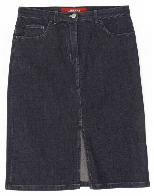 Carrera Womens Denim Skirt IT 44 Medium W29 Blue Lycra