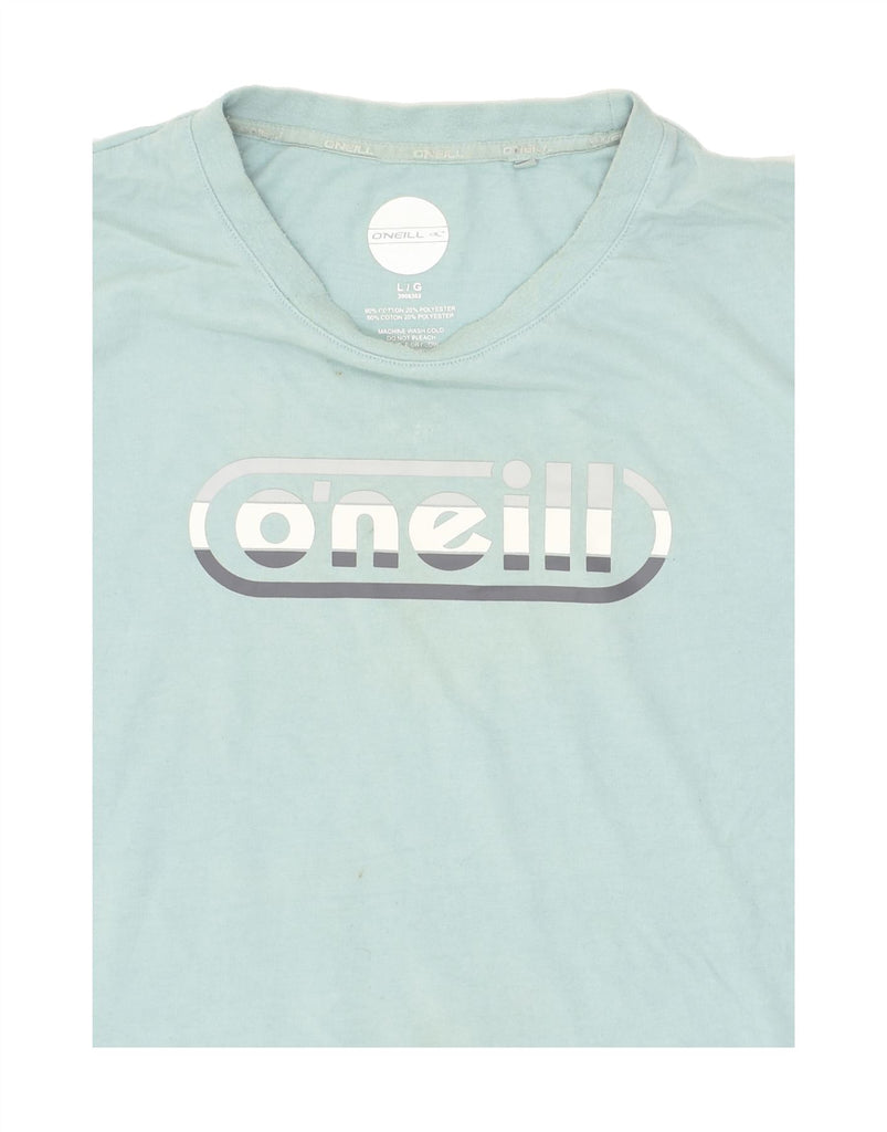 O'NEILL Mens Graphic T-Shirt Top Large Blue Cotton | Vintage O'Neill | Thrift | Second-Hand O'Neill | Used Clothing | Messina Hembry 