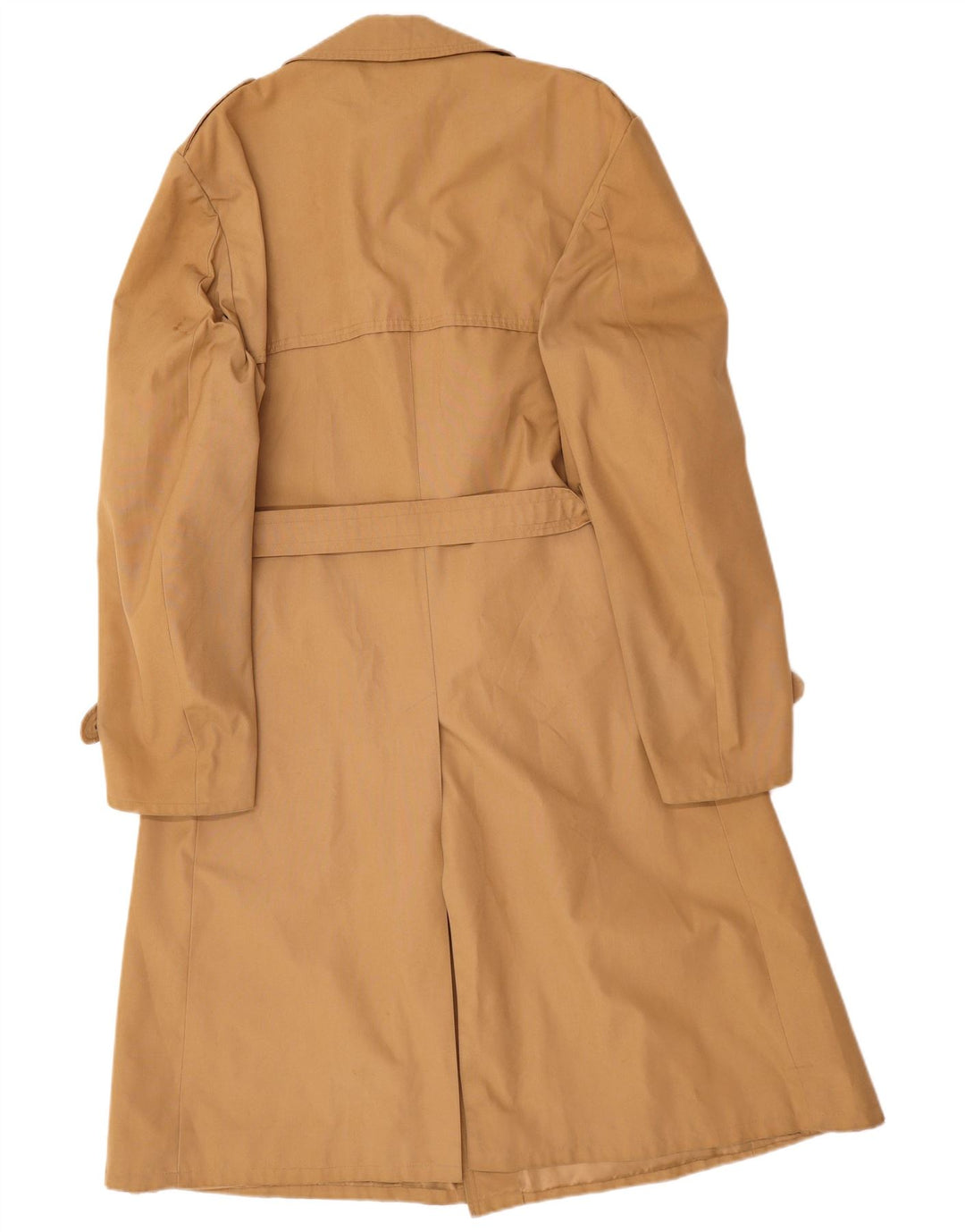 NINO Mens Trench Coat UK 40 Large Beige Polyester