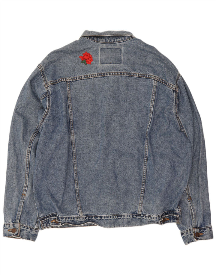 Levi's Mens Denim Jacket UK 40 Large Blue Cotton