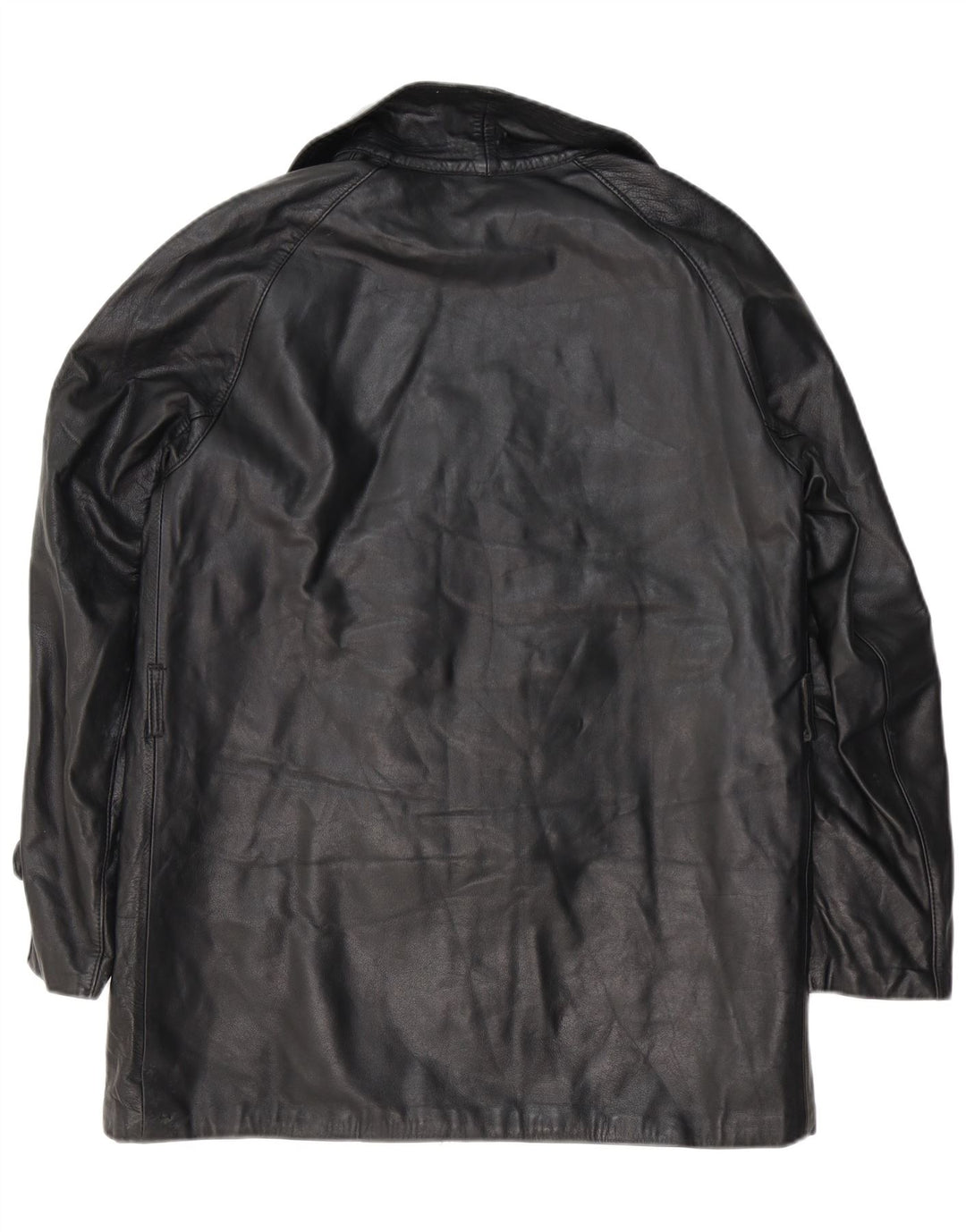 Vintage Mens Leather Jacket UK 38 Medium Black Leather