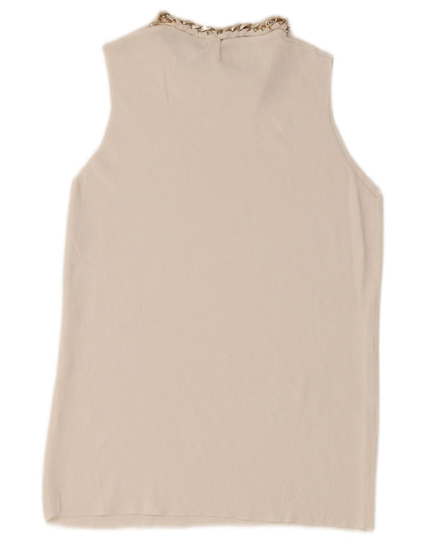 Zara Womens Vest Top UK 12 Medium White