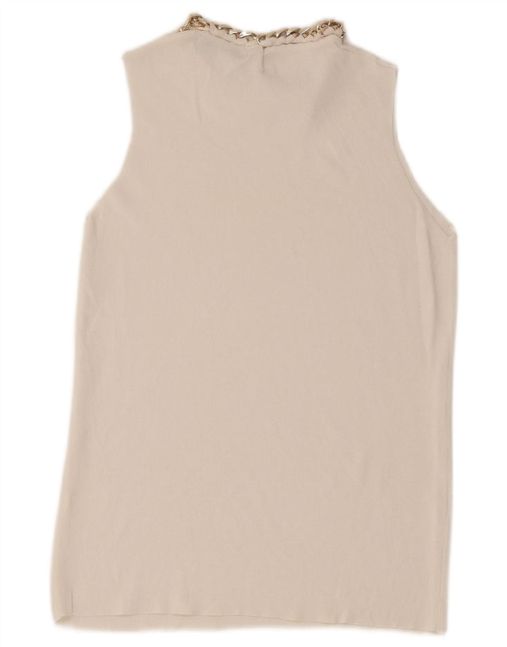 Zara Womens Vest Top UK 12 Medium White