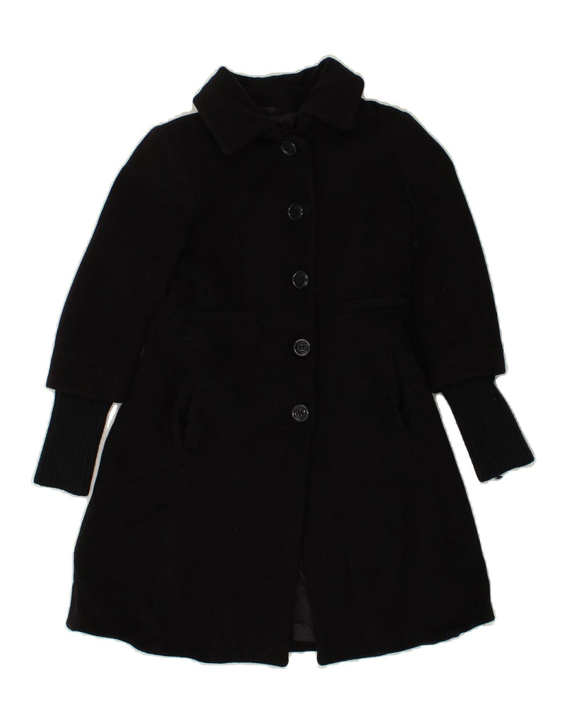 ARMANI JUNIOR Girls Overcoat 7-8 Years Black Wool | Vintage Armani Junior | Thrift | Second-Hand Armani Junior | Used Clothing | Messina Hembry 