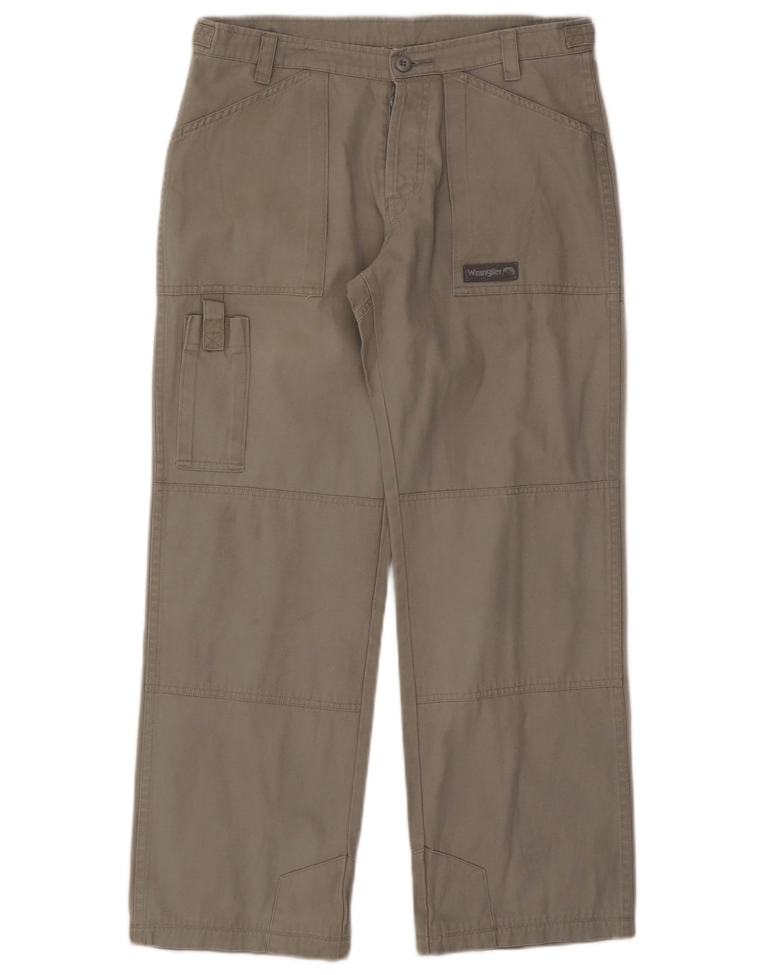 Wrangler Mens Straight Cargo Trousers W32 L28 Grey Cotton