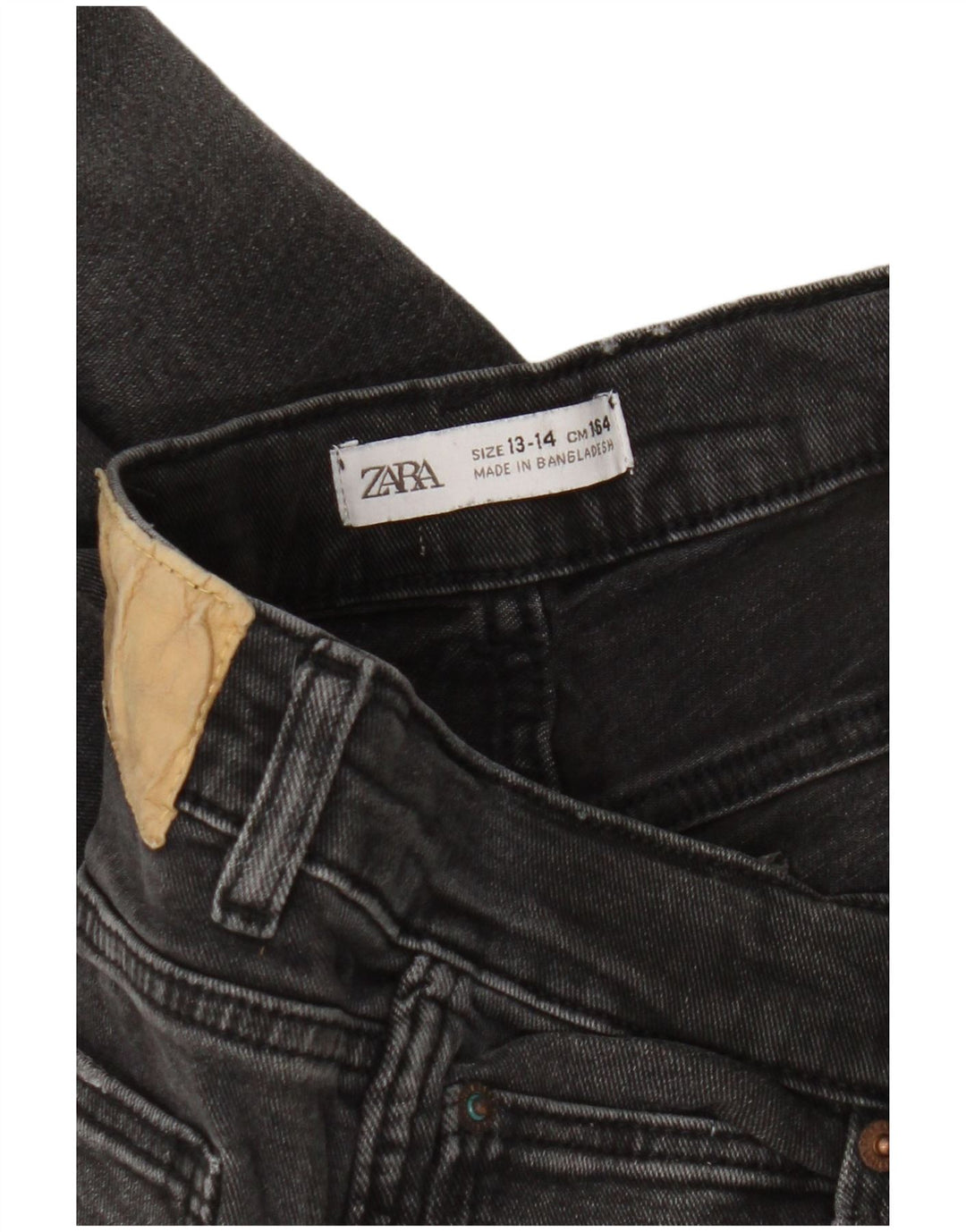 Zara Girls Bootcut Jeans 13-14 Years W28 L27 Grey