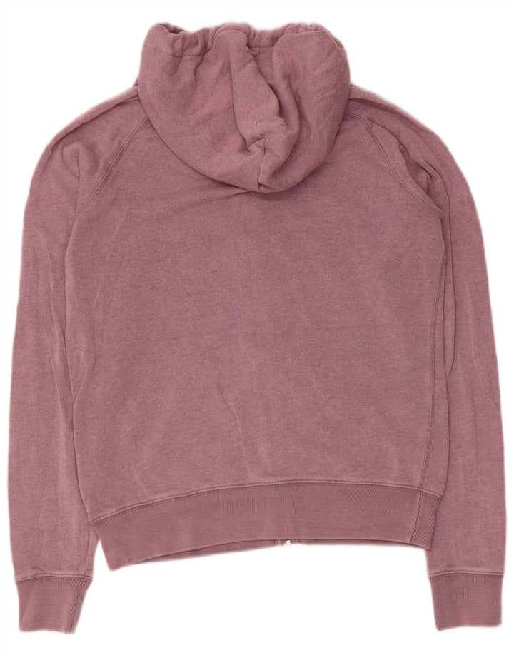 Jack Wills Womens Graphic Zip Hoodie Sweater UK 10 Small Pink Polyester