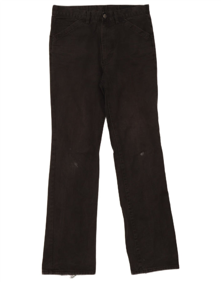 Gas Mens Bootcut Casual Trousers W31 L32 Black