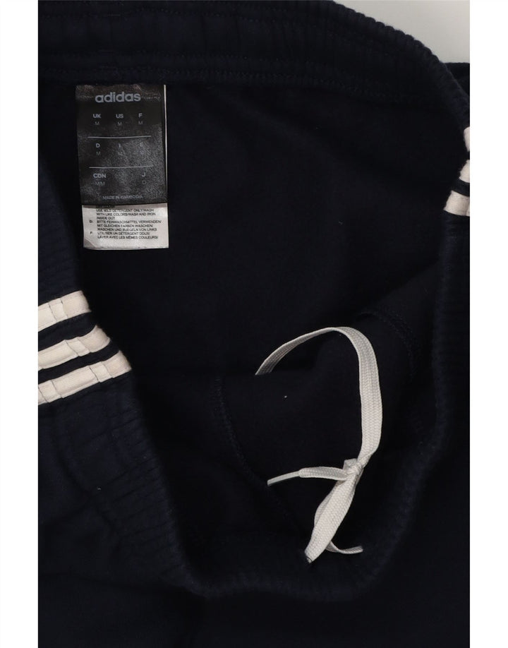 Adidas Mens Graphic Tracksuit Trousers Joggers Medium Navy Blue Cotton