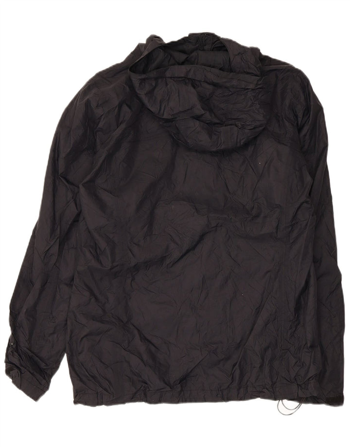 Columbia Womens Hooded Rain Jacket UK 16 Large Black Nylon