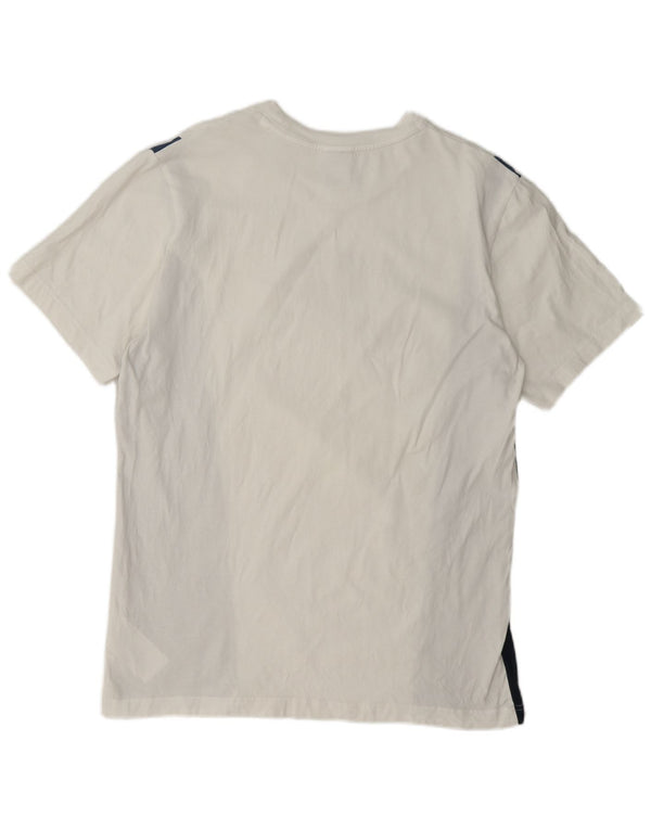 Nike Mens Graphic T-Shirt Top Large White Colourblock Cotton