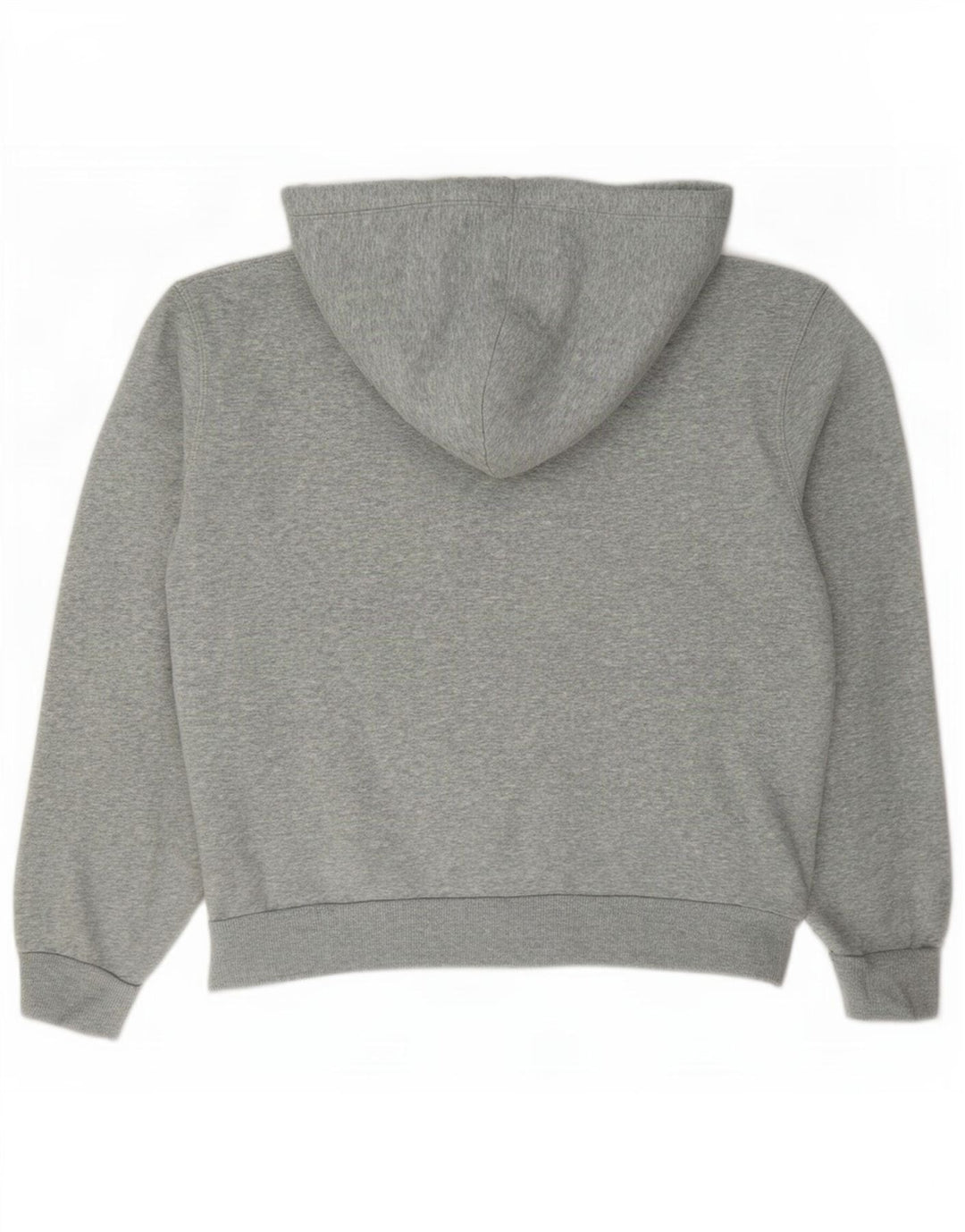 Converse Womens Zip Hoodie Sweater UK 14 Medium Grey Flecked Cotton