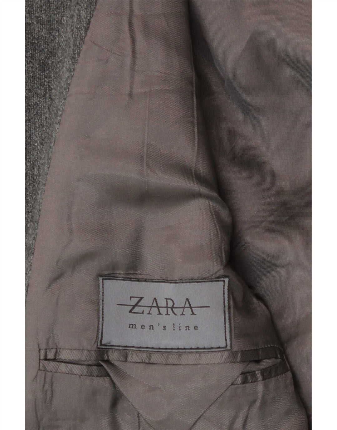 Zara Mens 4 Button Hooded Blazer Jacket UK 38 Medium Grey Wool