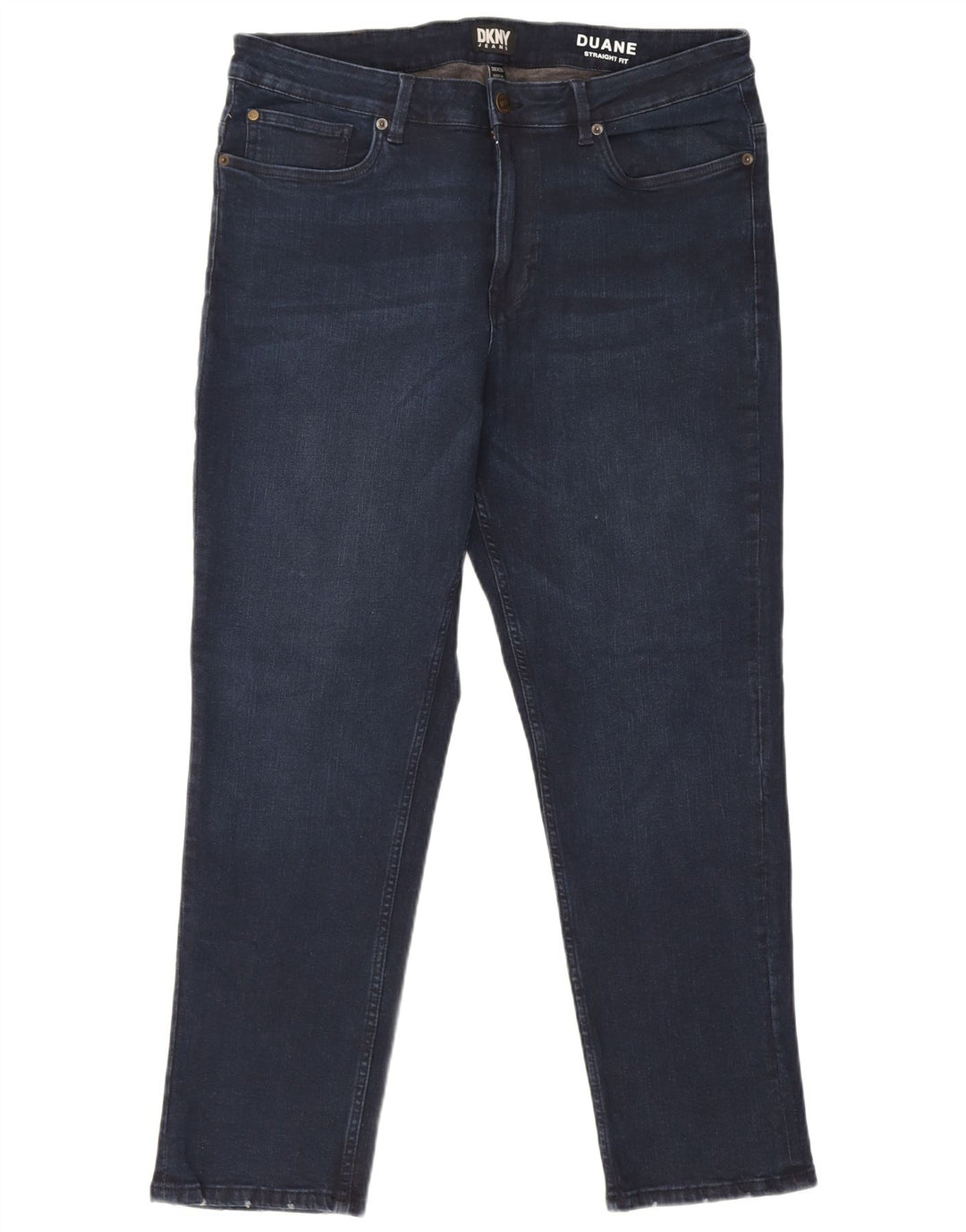 Dkny Mens Duane Straight Jeans W36 L30  Navy Blue Cotton