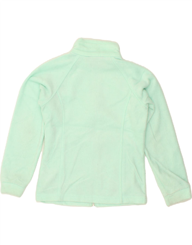 COLUMBIA Girls Fleece Jacket 10-11 Years Medium   Turquoise Polyester Vintage Columbia and Second-Hand Columbia from Messina Hembry 