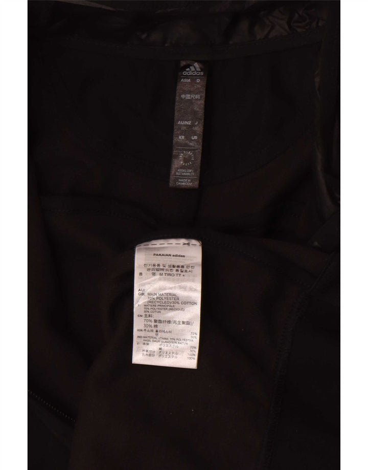 Adidas Mens Graphic Tracksuit Top Jacket 2XL Black Polyester