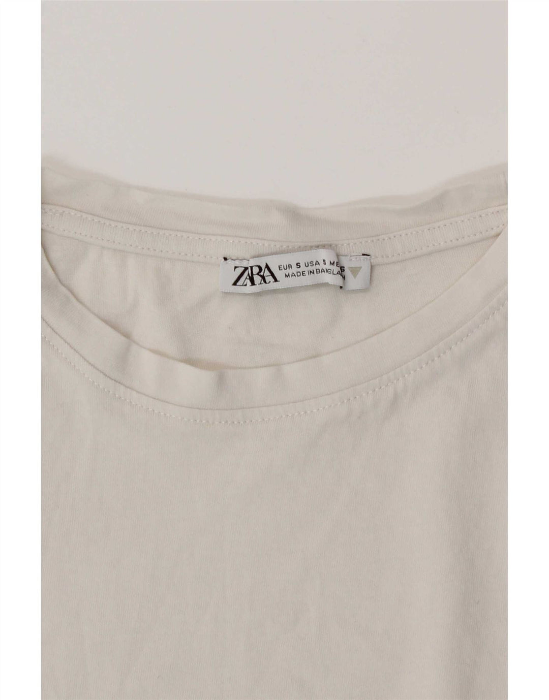 Zara Womens T-Shirt Top UK 10 Small White