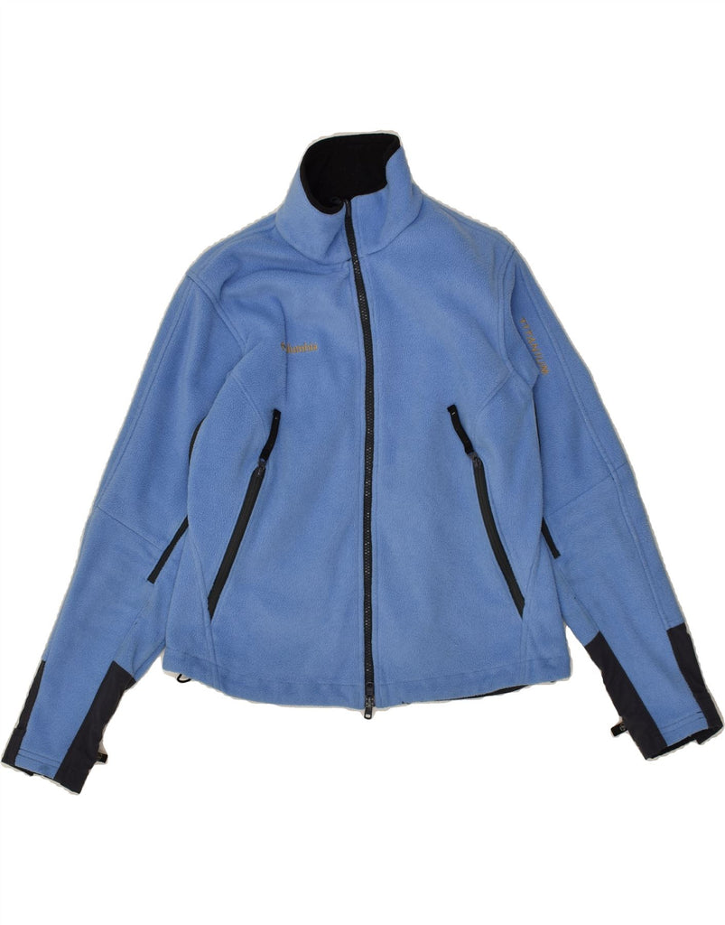 COLUMBIA Womens Titanium Fleece Jacket UK 14 Medium Blue Polyester | Vintage Columbia | Thrift | Second-Hand Columbia | Used Clothing | Messina Hembry 