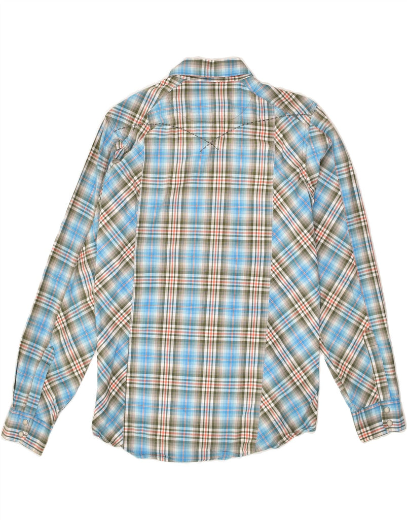 WRANGLER Boys Shirt 15-16 Years Blue Check Cotton | Vintage Wrangler | Thrift | Second-Hand Wrangler | Used Clothing | Messina Hembry 