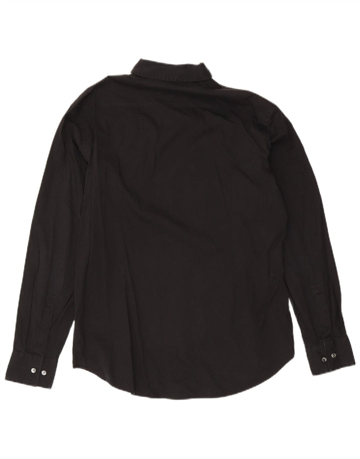 Hugo Boss Mens Slim Fit Shirt Size 41 16 Large Black