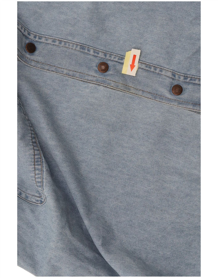 CASUCCI Mens Denim Shirt 2XL Blue