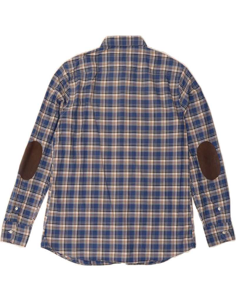 MASSIMO DUTTI Mens Flannel Shirt Large Blue Check Vintage Massimo Dutti and Second-Hand Massimo Dutti from Messina Hembry 