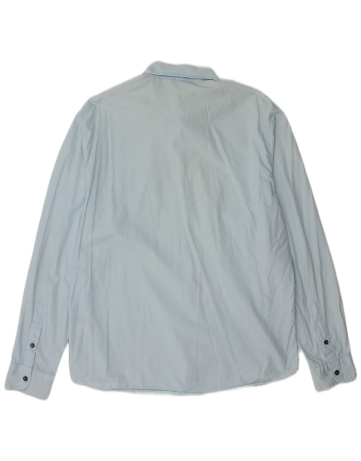 Moschino Mens Shirt XL Blue Cotton