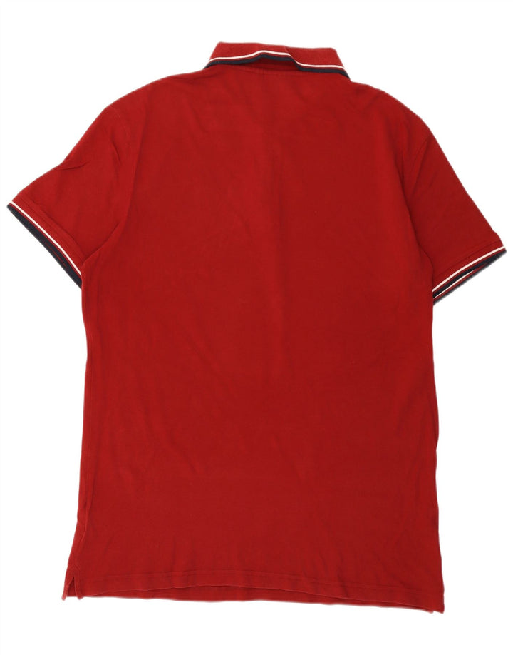 Diadora Mens Polo Shirt 2XL Red Cotton