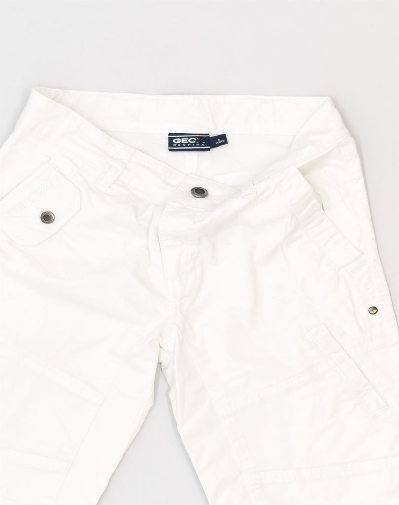 GEOX Boys Casual Shorts 5-6 Years W24 White Cotton | Vintage Geox | Thrift | Second-Hand Geox | Used Clothing | Messina Hembry 