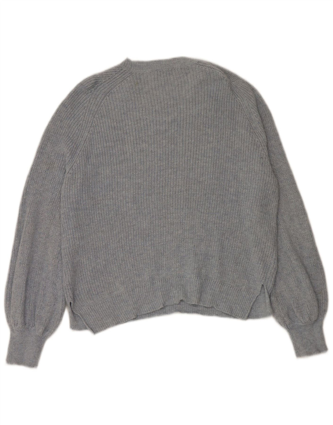 Marks & Spencer Womens Boat Neck Jumper Sweater UK 16 Large Blue Polyamide