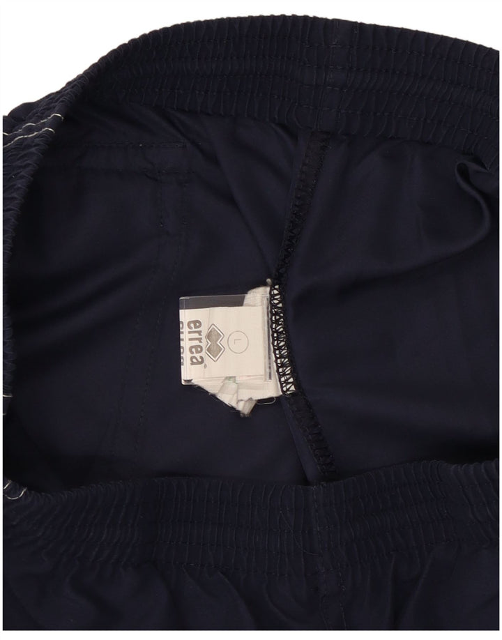 Errea Mens Sport Shorts Large Navy Blue Polyester Sports