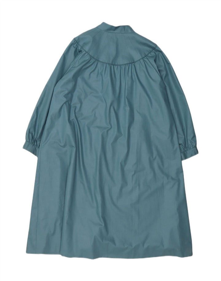 DIOLEN Womens Oversized Trench Coat UK 16 Large Blue Polyester