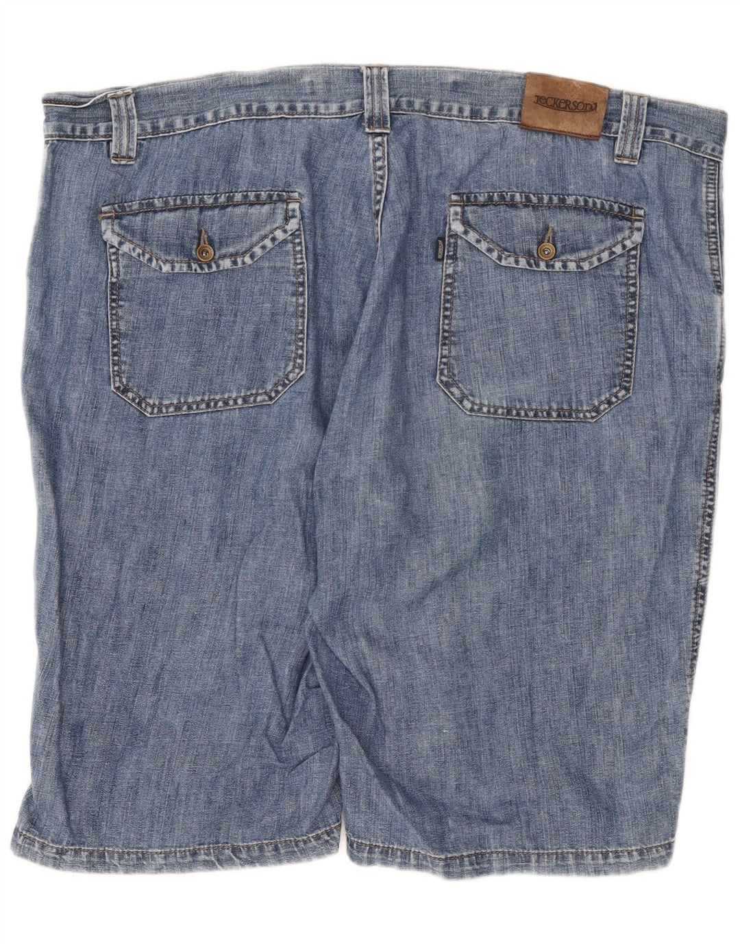 Jeckerson Mens Denim Shorts W42 2XL Blue Cotton