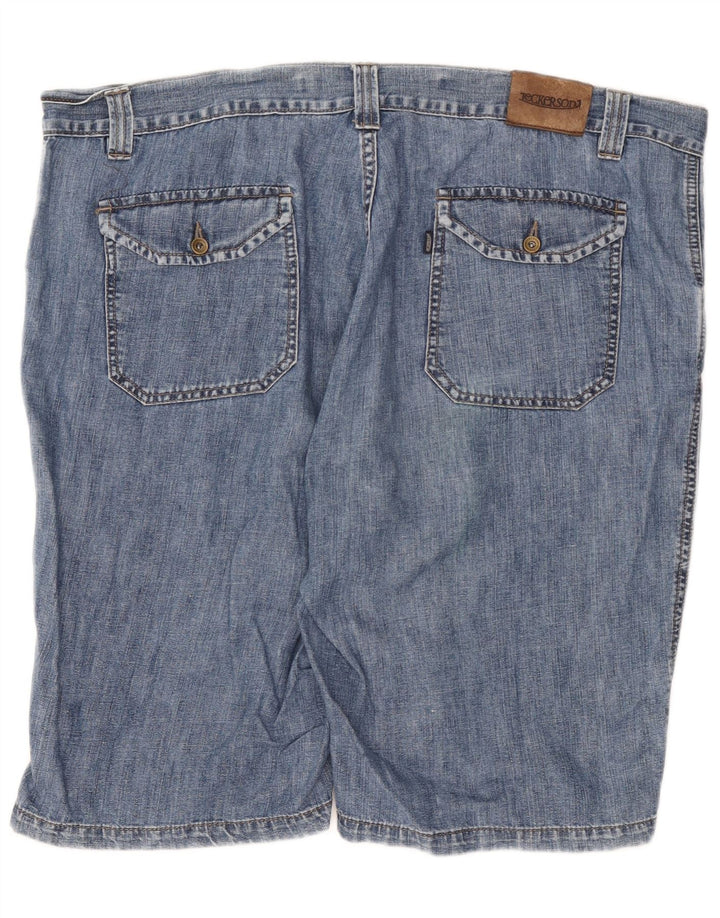 Jeckerson Mens Denim Shorts W42 2XL Blue Cotton