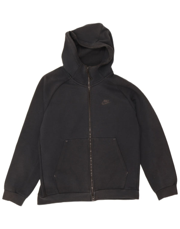 Nike Mens Zip Hoodie Sweater Medium Black Cotton