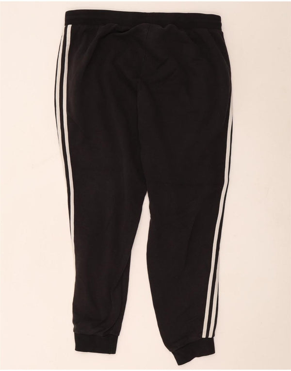 Adidas Womens Tracksuit Trousers Joggers UK 18 XL Black Cotton