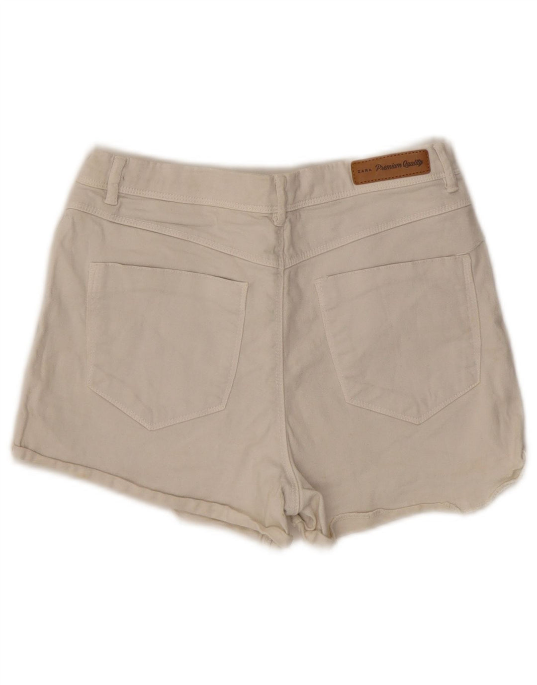Zara Womens Trafaluc Denim Shorts EU 38 Small W28  White