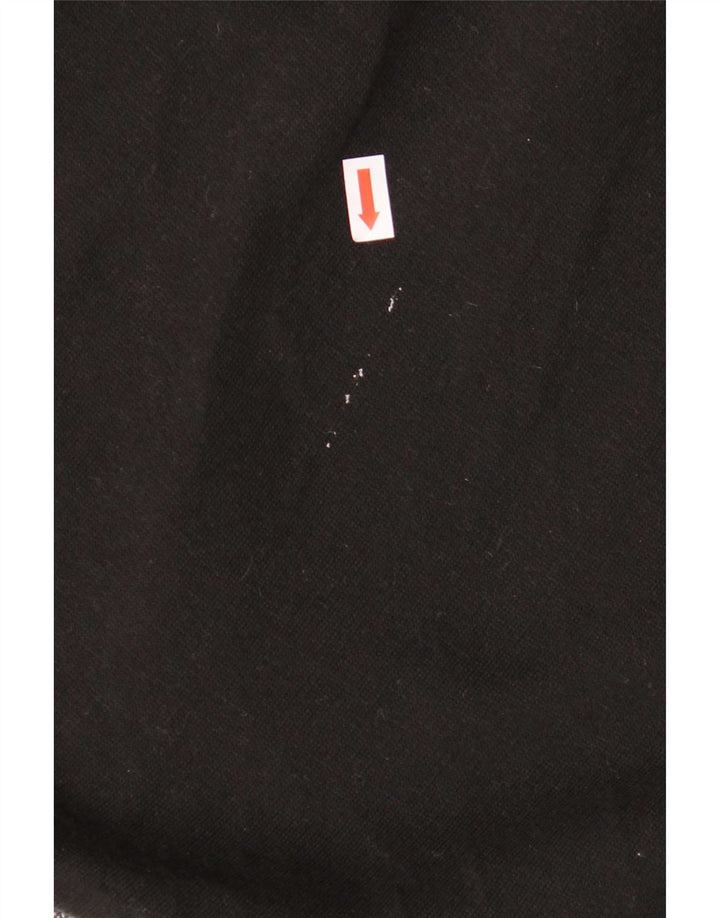 Sportful Womens Button Neck Sweatshirt Jumper IT 46 Large Black Spotted