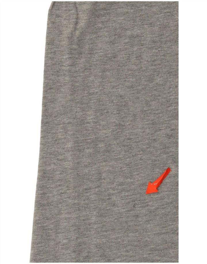 Nike Mens Regular Fit Graphic T-Shirt Top Large Grey Flecked Cotton