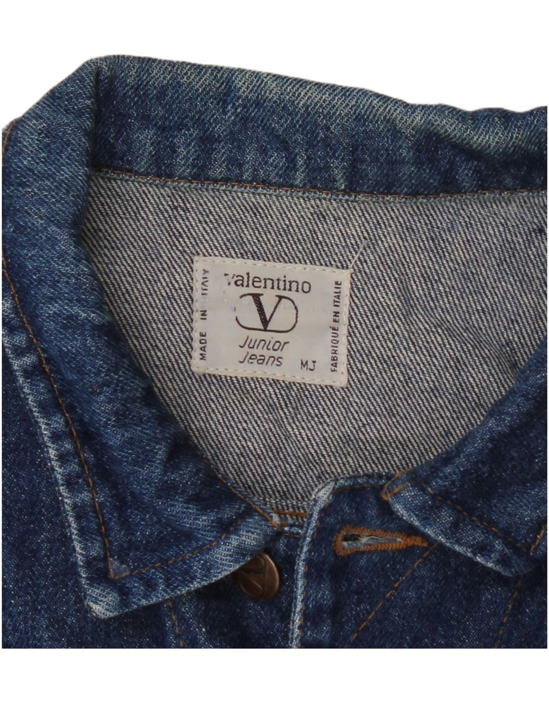 VALENTINO Boys Denim Jacket 9-10 Years Medium Blue Cotton Vintage Valentino and Second-Hand Valentino from Messina Hembry 