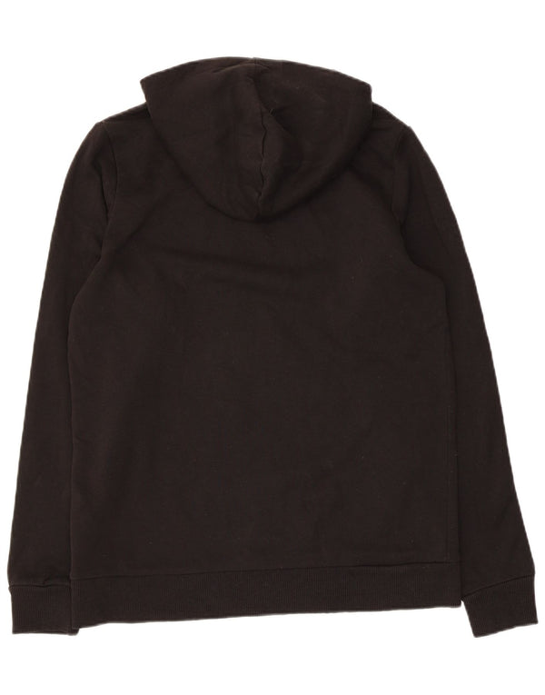 Jack & Jones Boys Graphic Hoodie Jumper 15-16 Years Black Cotton