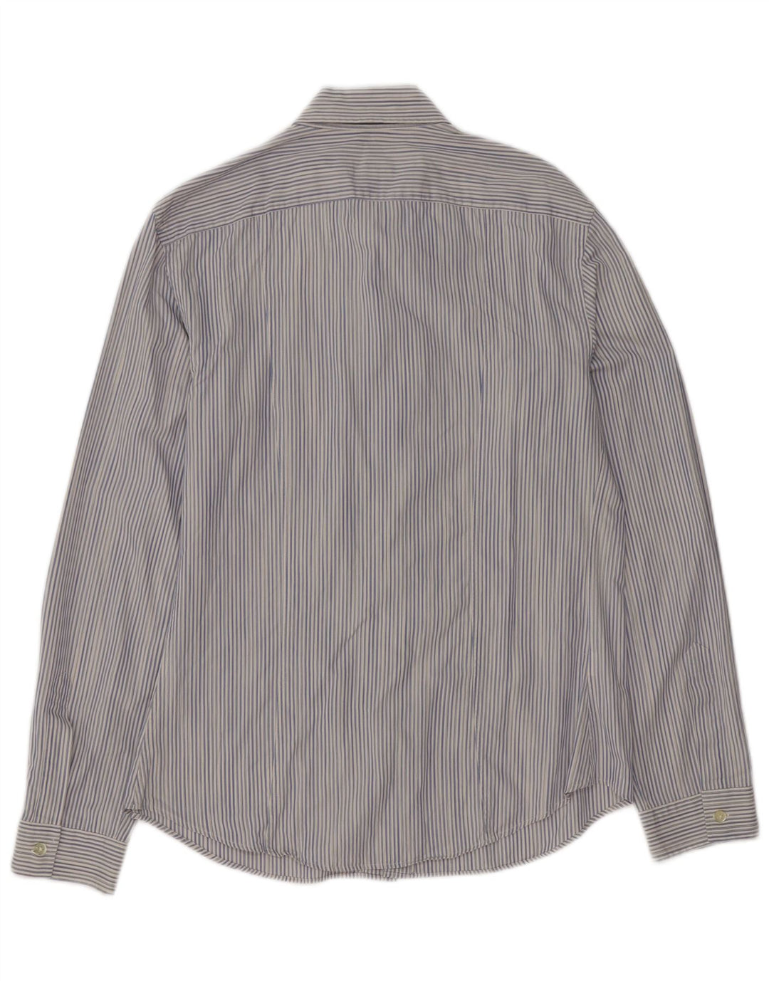 ARMANI JEANS Mens Shirt XL Blue Striped Cotton