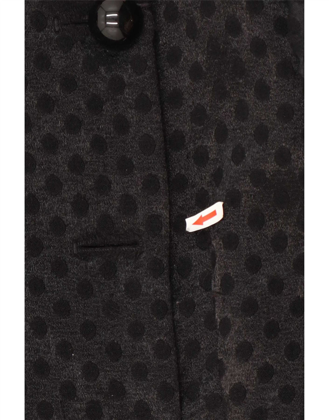 French Connection Womens Double Breasted Coat UK 6 XS Black Geometric