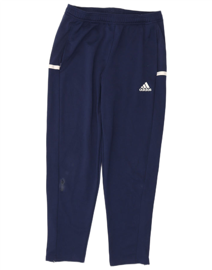 Adidas Mens Climacool Tracksuit Trousers Large  Navy Blue Polyester