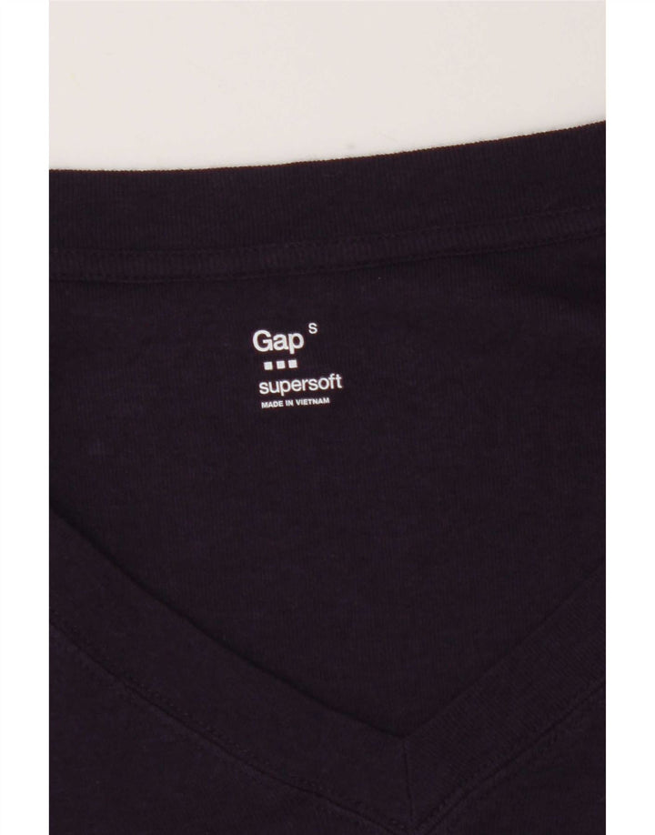 Gap Womens Top Long Sleeve UK 8 Small Purple Cotton