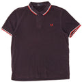Fred Perry Mens Polo Shirt XL Navy Blue Cotton